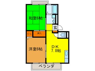 クリ－ンハイツＡ棟の物件間取画像